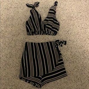 Two Piece Romper Set